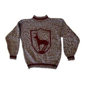 Vintage Boundary Waters Antelope Sweater M Oversize Crest Poet Nordic Hiking